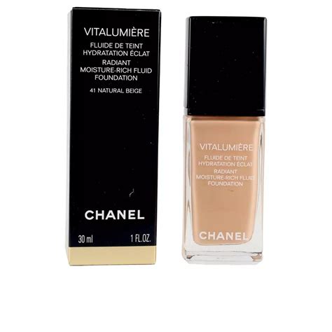 chanel vitalumiere 41 natural beige|chanel 40 beige foundation.